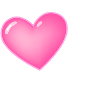 Gif animé coeur rose
